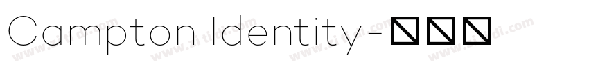 Campton Identity字体转换